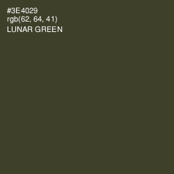 #3E4029 - Lunar Green Color Image